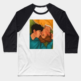 Nick and Charlie - heartstopper tfios poster no logo Baseball T-Shirt